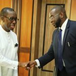 Sheikh Mohamed Bayorh Alpha Group meets Governor Okowa, Sheikh Mohamed Bayorh Economic team