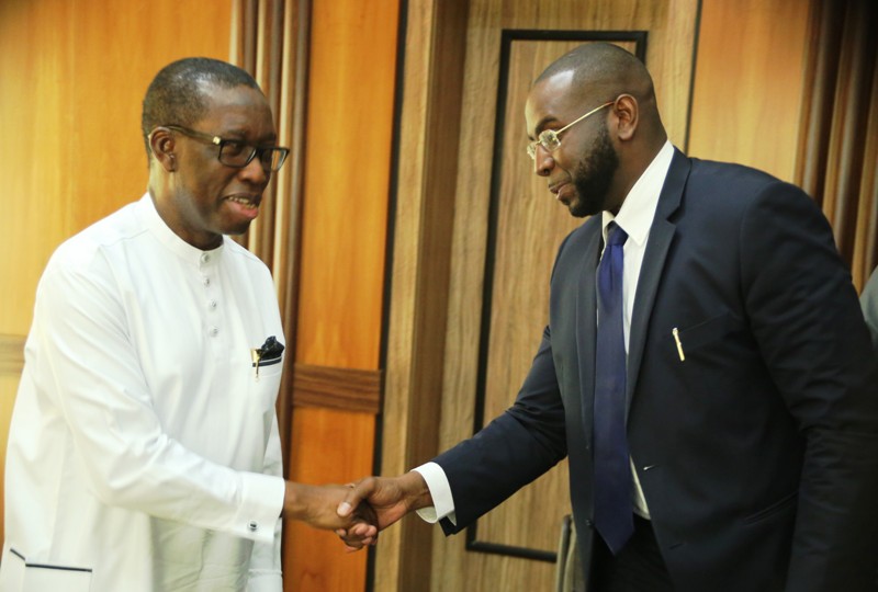 Sheikh Mohamed Bayorh Alpha Group meets Governor Okowa, Sheikh Mohamed Bayorh Economic team