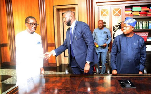 Sheikh Mohamed Bayorh Alpha Group meets Governor Okowa, Sheikh Mohamed Bayorh Economic team