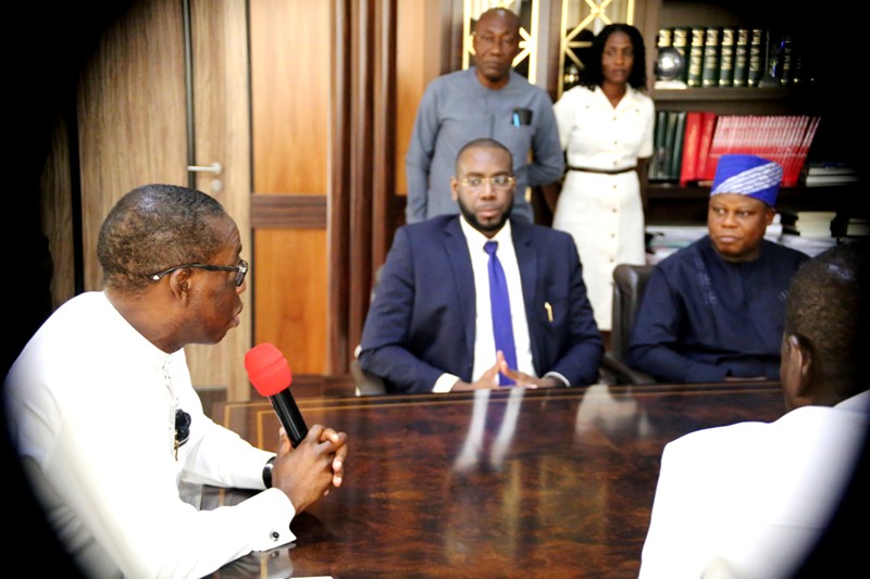 Sheikh Mohamed Bayorh Alpha Group meets Governor Okowa, Sheikh Mohamed Bayorh Economic team