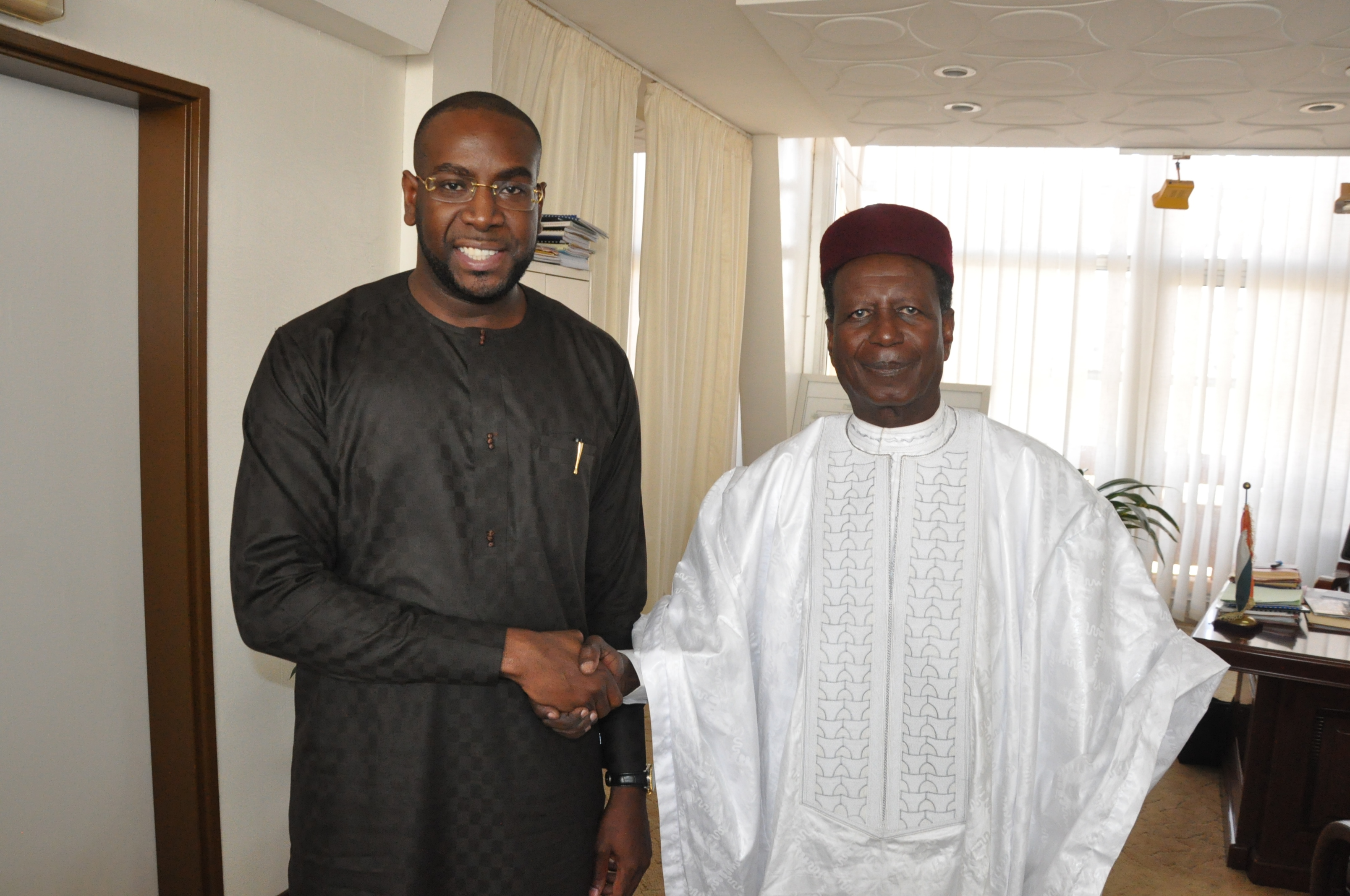 Sheikh Mohamed Bayorh and Niger Minister of Petroleum / Sheikh Mohamed Bayorh Niger Republic